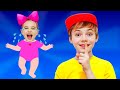 Baby Don't Cry + MORE | Nick and Poli - Nursery Rhymes & Kids Songs