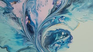 CREATING FLOW and MOVEMENT in a TRIPLE Color Split Dutch Pour - Abstract Acrylic Pour Painting