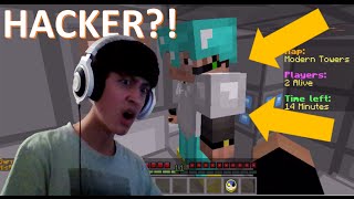 Minecraft Skywars: AIMBOT HACKER! #4  w/ COBCOB!