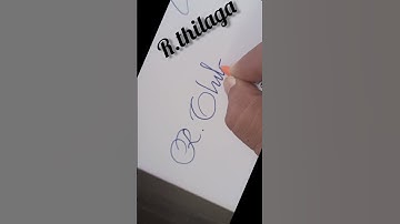 R.thilaga name..comments your name|drona calligraphy#shorts#signature#style#names#