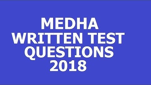Medha servo drives interview questions