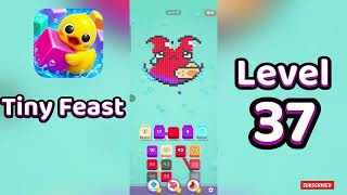 Tiny Feast Level 37 Walkthrough | Satisfying Gameplay | MiniBoss