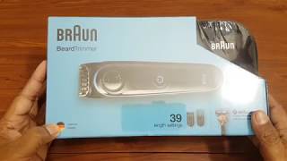 Braun beard trimmer BT3940 ts unboxing