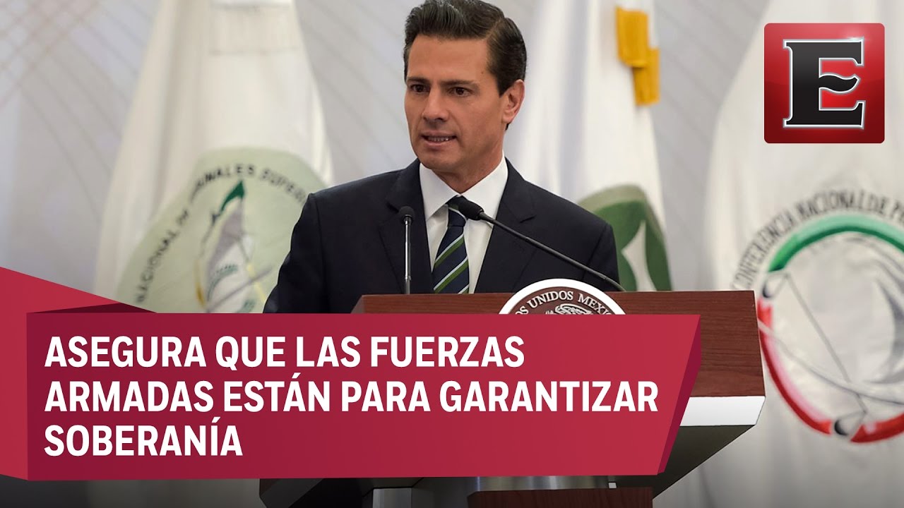Peña Nieto reconoce labores de patrullaje de Fuerzas Armadas - YouTube