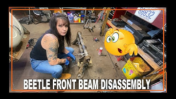 Demontage van de voorasbalk van een VW Kever - Laten we hem uit elkaar halen! Mijn vrouwelijke ga...