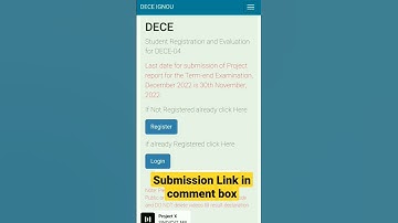 Online submission of Project Report of DECE-4 (DECE) for December 2022 exam #ignou #ignouinformation