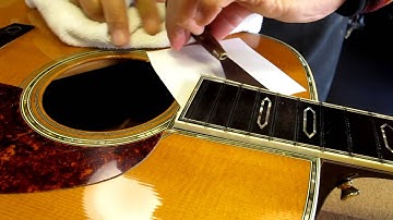 Martin D-45 RemovingFingerboard from Body - Part of NeckResetProcess