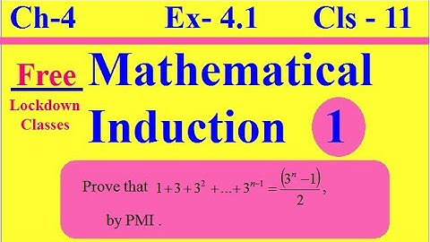 Principle of Mathematical Induction /Chapter 4/Exercise -4.1/cbse math class 11/ NCERT/ EXEMPLAR