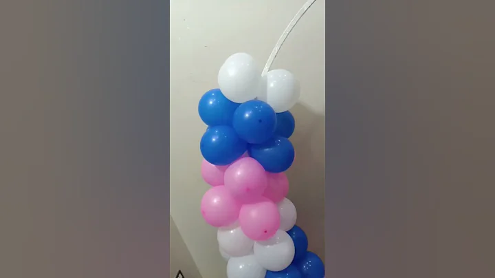 Birthday Decoration ideas at home #balloondecoration #balloongarland #shorts #youtubeshorts #viral