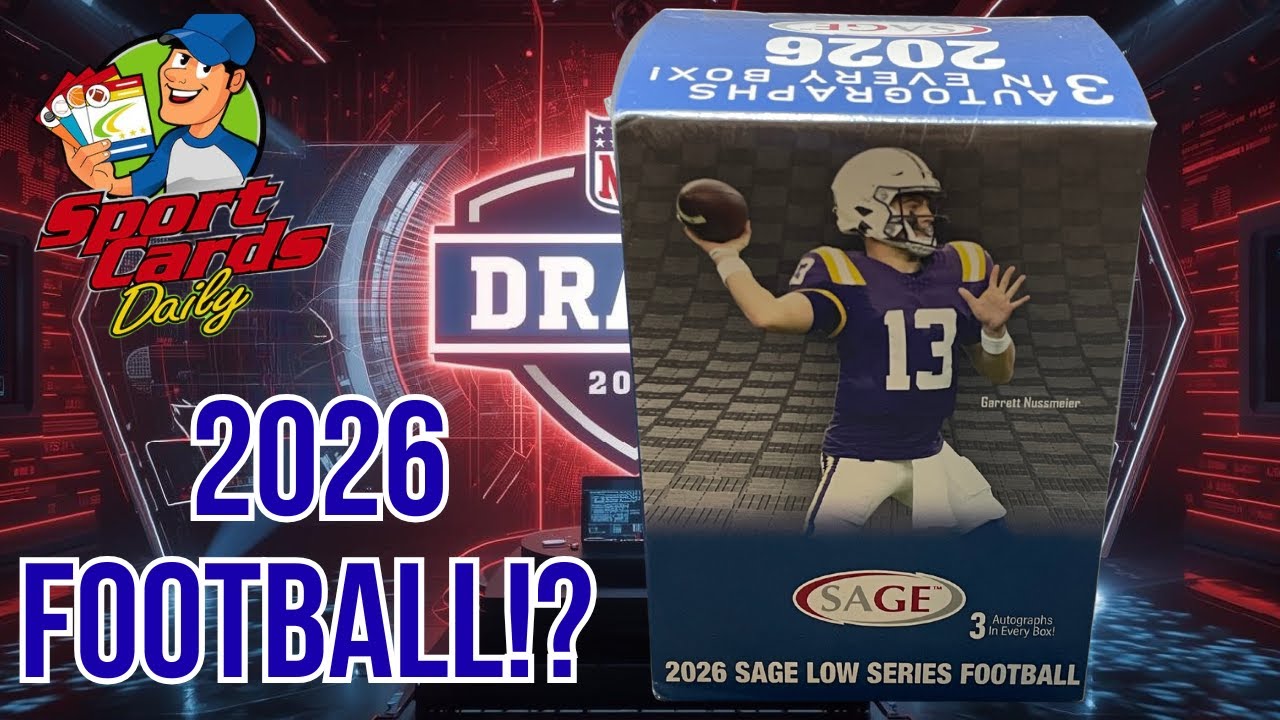 Первый взгляд! Распаковка коробки SAGE Football Low Series Blaster Box 2026 года.