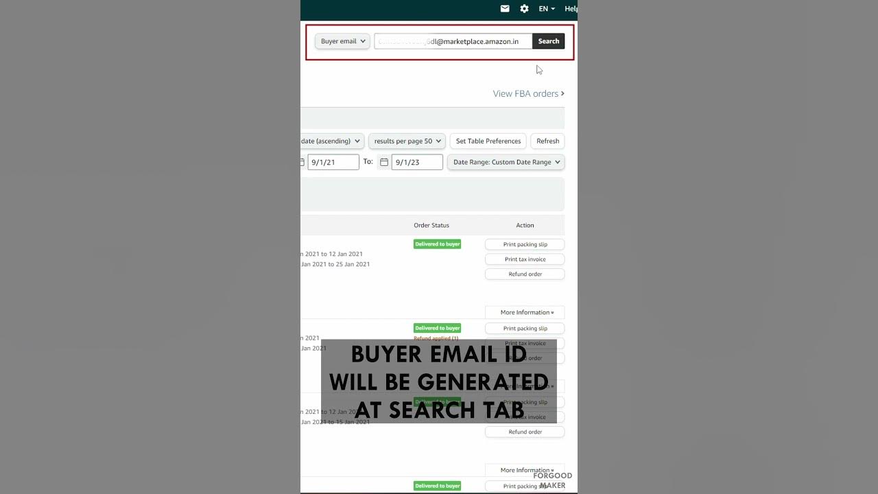 How to Check Orders History in Amazon seller central Check Previous