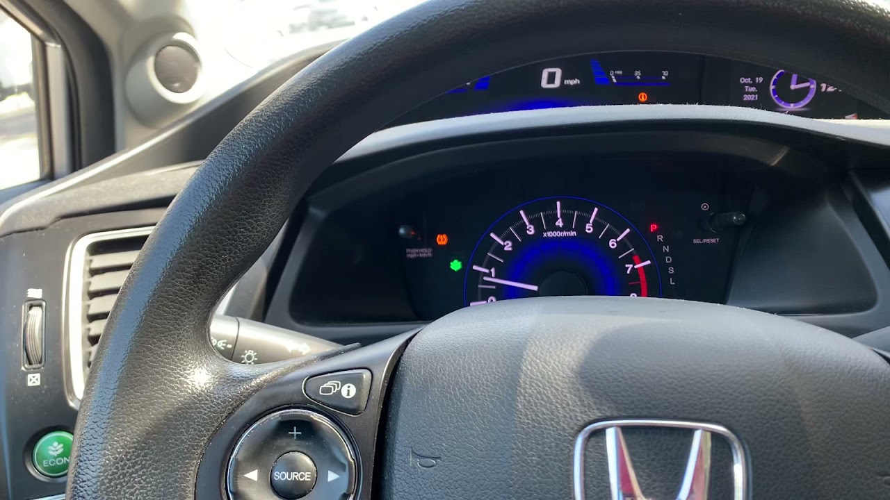 2015 Honda Civic Oil Maintenance Light Reset - YouTube