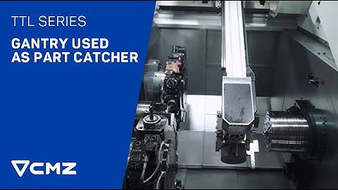 Gantry used as part catcher | TTL Series | CNC lathe