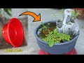 How To Make Amazing Beautiful Mountain Fountain Cement Pot