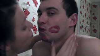 💋💋💋💋💄💄💄💄Beautiful Women Covering a Lucky Man in Lipstick Kiss Marks💋💋💋💋💄💄💄💄口紅キス💄💋뽀뽀