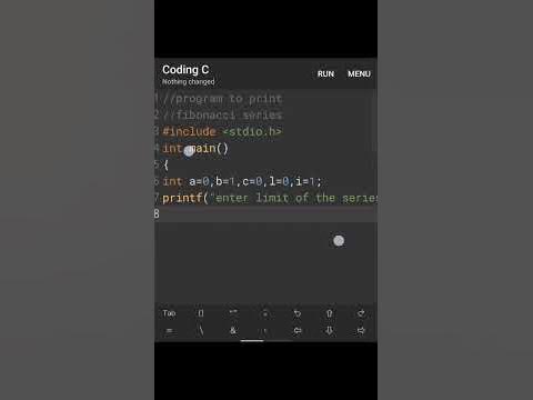 program to print Fibonacci series in c #coding #programming #codinglife ...