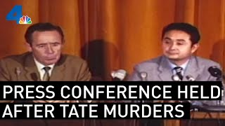 Raw Footage of the Press Conference Following the Tate Murders | From the Archives | NBCLA