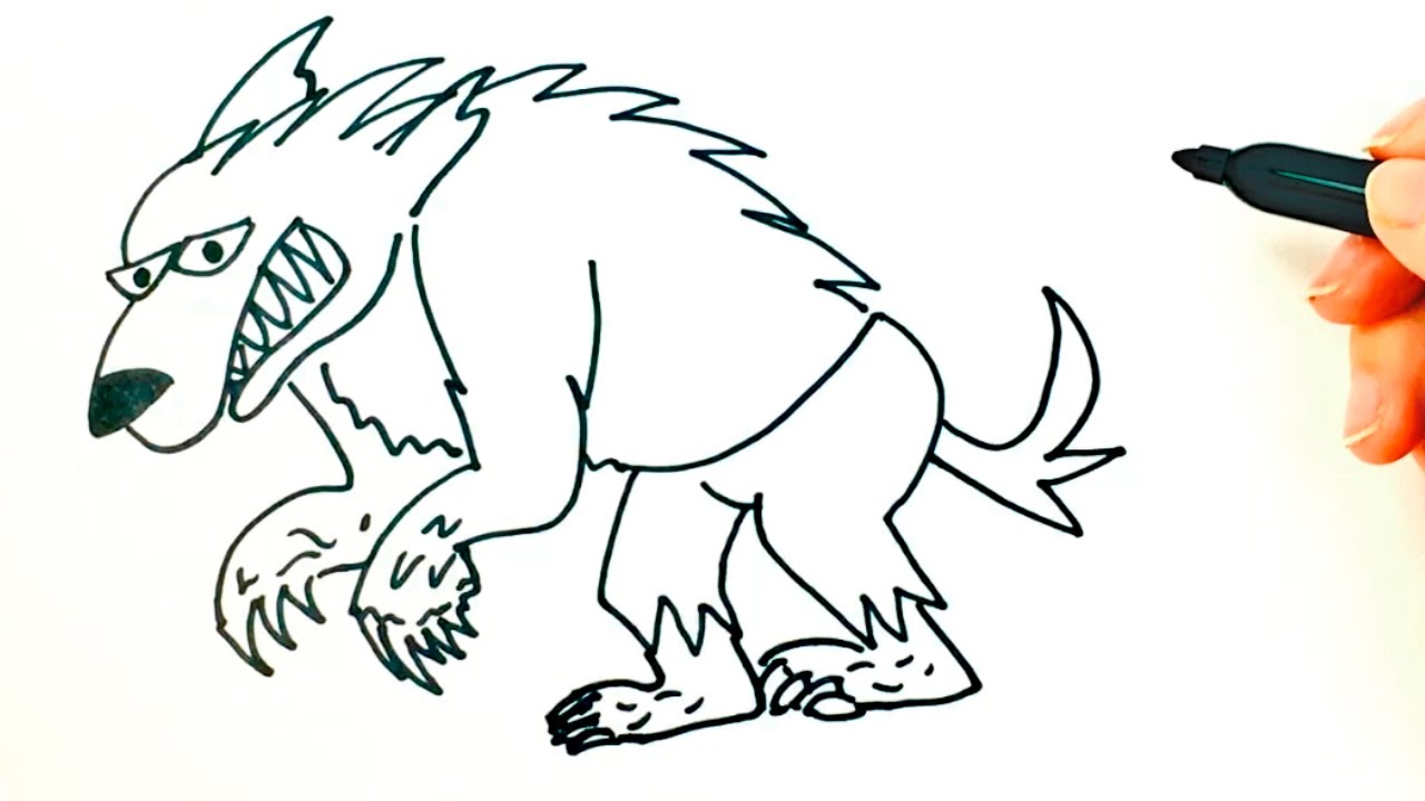 drawing #doodle #werewolf #dibujo #luison #cartoon Cuni