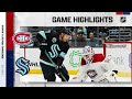 Canadiens @ Kraken 10/26/21 | NHL Highlights
