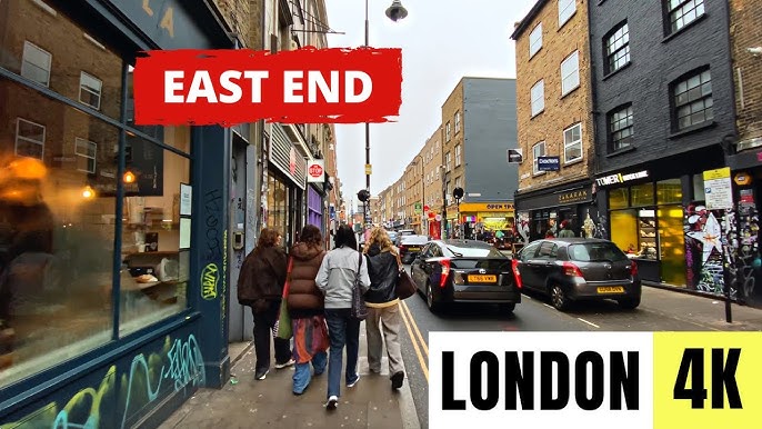 Brick Lane in East End of London Famous for Brick Lane Market and