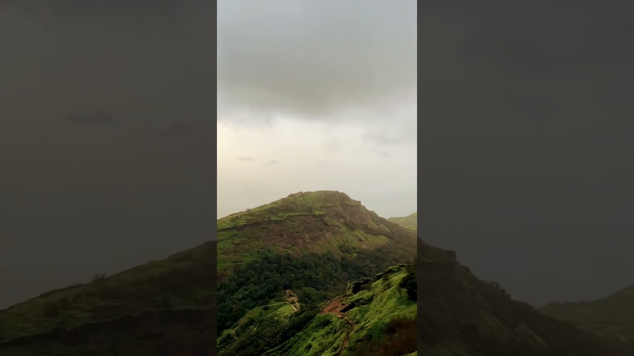 Video thumbnail: Rajmachi view from Shrivardhan fort #shorts #shortsvideo #shortsyoutube #reelitfeelit #mountains