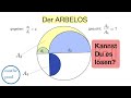 MATHE QUIZ - Der ARBELOS - Sichel des Archimedes