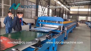 Corrugated Sheet Roll Forming Machine (G550 full hard, 0.18-0.30mm)