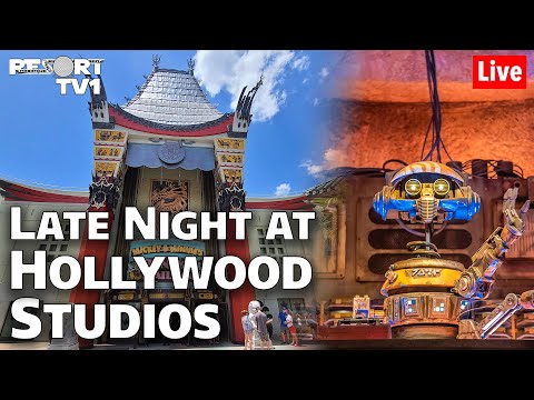 ?Live: Late Night at Disney's Hollywood Studios & Oga's Cantina - Walt Disney World Live Stream