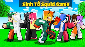 Nếu Sinh Tố Team Bị NHIỄM VIRUS SQUID GAME Trong Minecraft