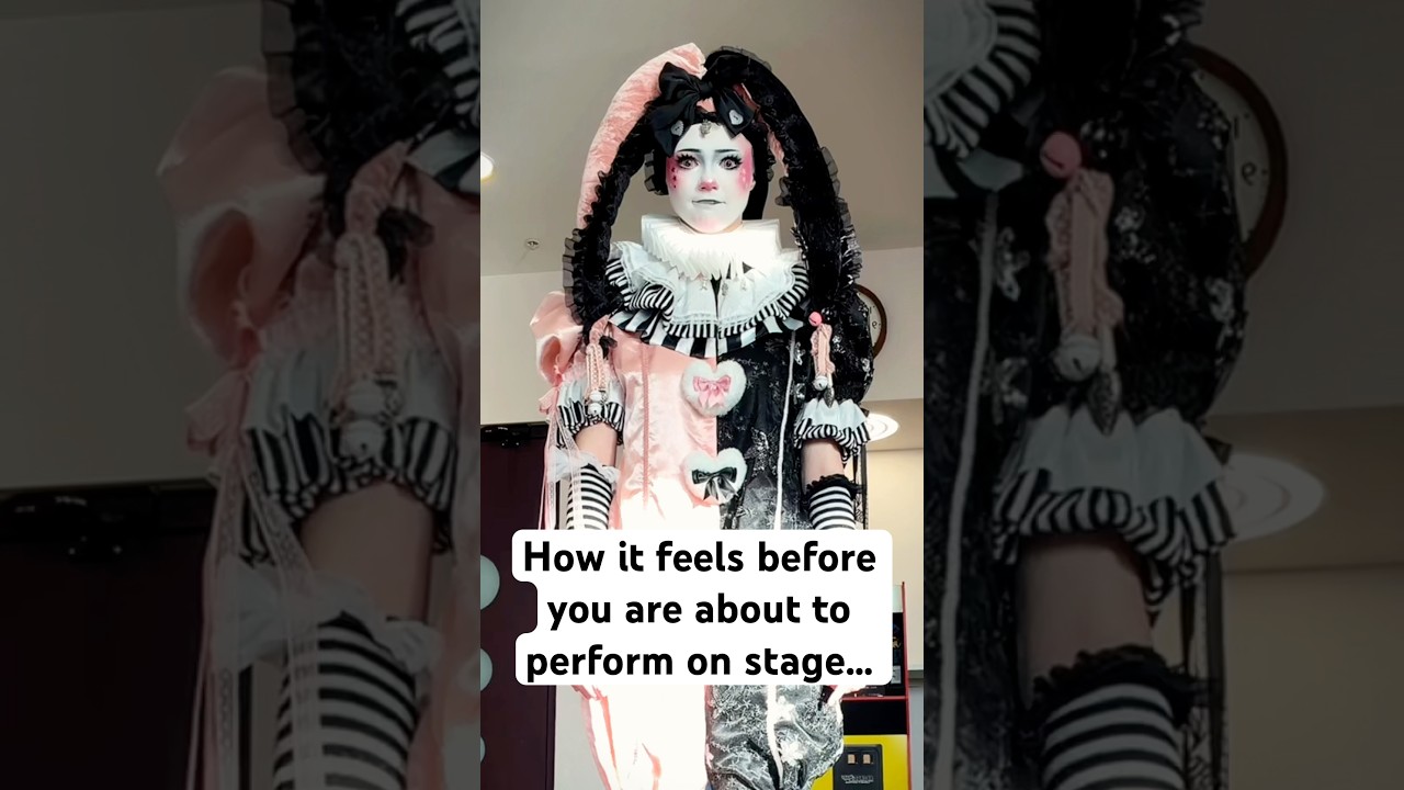How it feels before you are about to perform on stage… do we agree?!#cosplay #makeup #clownmakeup