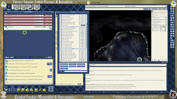 5e Combat Tracker: Targeting, Tips, & Tricks| 5e Rule Set| FG v 4.5.8