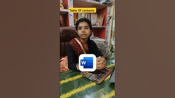 Ms word me Table of Contents || #ms_word #excel #shorts #viral #exceltips #ytshorts