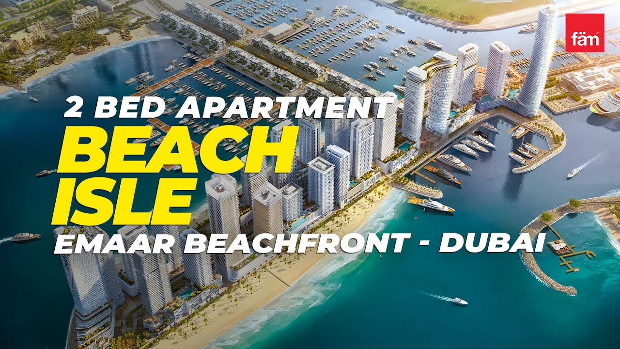 Amazing 2 Bed Apartment in Beach Isle Tower - 1, Emaar Beachfront - Dubai