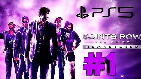 Saints Row The Third Remastered PS5 - Part 1 - Intro (4k 60FPS)