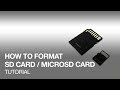 [Preparation before sound and video recording] How to format SD card/microSD card