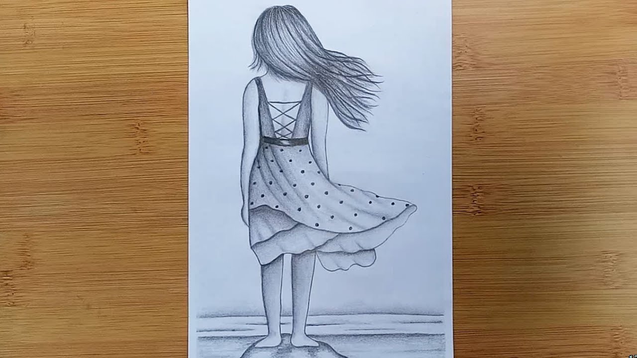 How to draw easy Girl Drawing for beginners Step by step