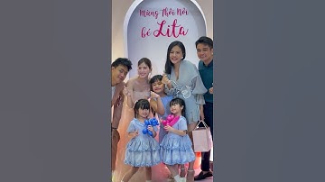 Gia đình diễn viên Vân Trang đến chung vui mừng thôi nôi bé Lita Con gái diễn viên Kha Ly Thanh Duy