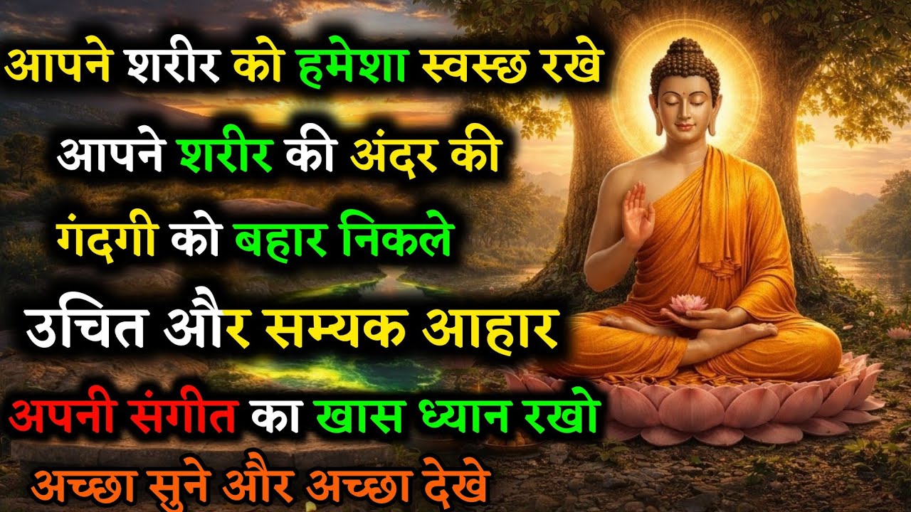 सुबह उठते ही सबसे पहले ये करो जीवनभर बीमार नही पड़ोगे🧘 Gautam Buddha Story On 5 Healthy Body Secret