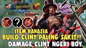 LEGENDARY!! ITEM BUILD CLINT TERSAKIT 2021   BUILD CLINT TERSAKIT TOP GLOBAL MOBILE LEGENDS
