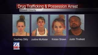 Four Etowah County People Behind Bars for Drug Trafficking Charges