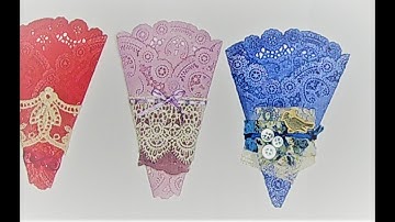 Doilies as Pockets for Junk Journals