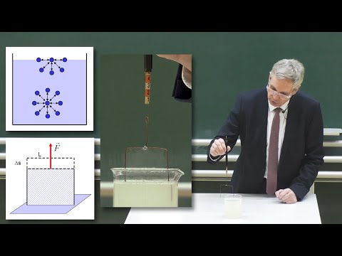 Video: Unterschied Zwischen Oberflächenspannung Und Kapillarwirkung