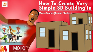 How To Create Very Simple 3D Building In Moho Studio (Anime Studio ) 2021