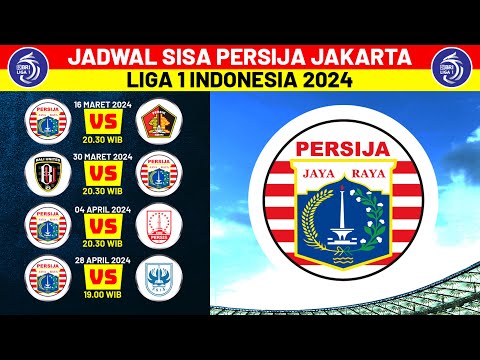Jadwal Sisa Persija di Liga 1 Indonesia 2024 : Persija vs Persik - Bali United vs Persija