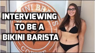 I Had to do my First Job Interview in a Bikini!!! // Being a Bikini Beans Barista
