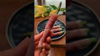 #shorts - delicious cured meat with asparagus roll