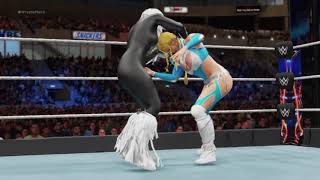 Wwe 2K18 Black Cat Vs. Rainbow Mika - Requested Match