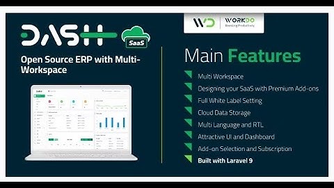 WorkDo Dash SaaS   Open Source ERP with Multi Workspace