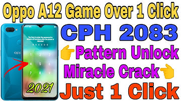 Oppo A12 CPH 2083 Pattern Password Unlock With Miracle 2.82 Crack 2021 || @RamuMobileSolution