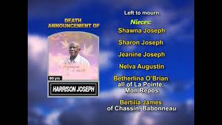 Harrison Joseph ~ Long Obituary